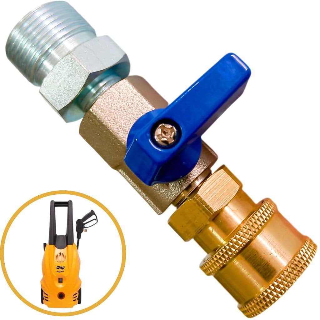 Kit Registro Com Engate Rápido Para Lavadoras De Alta Pressão Wap Super, Valente e Excellent