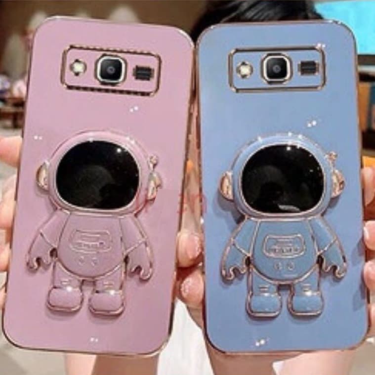 Capinha de Celular Luxuosa com Suporte Astronauta Samsung J2 Prime,J5 Prime,J7 Prime,J4 Plus,J6 Plus