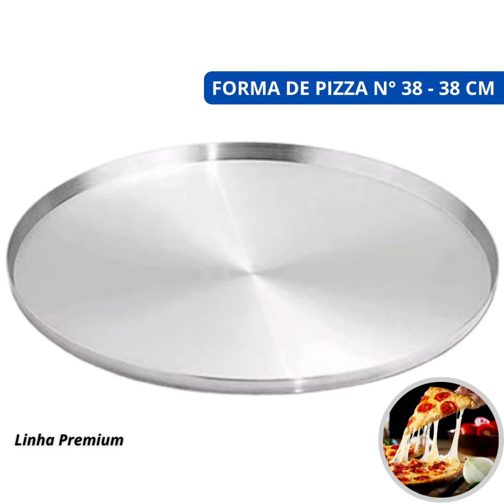 Forma de Pizza N°38 Alumic - 38cm - Assadeira - ALUMIC