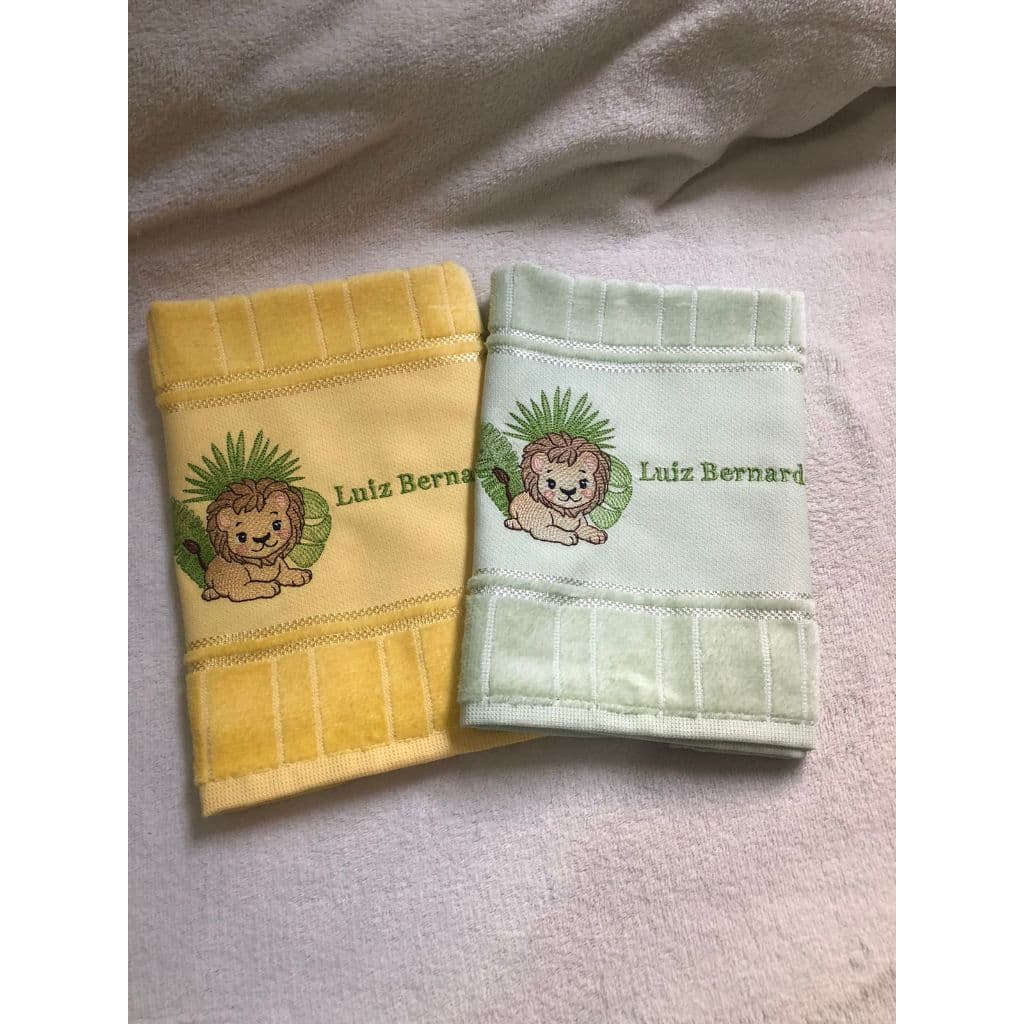 Kit 2 toalhas de mão para lancheira escolar nome personalizado escolha seu tema menino menina