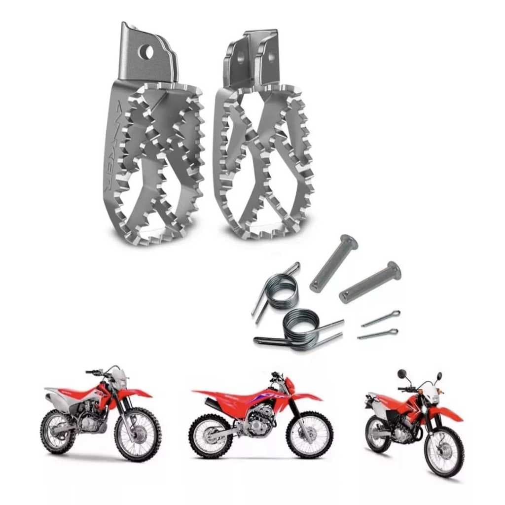 Pedaleira Anker Inox Crf 230/250 Tornado Xre300 + Pino Molas Cores