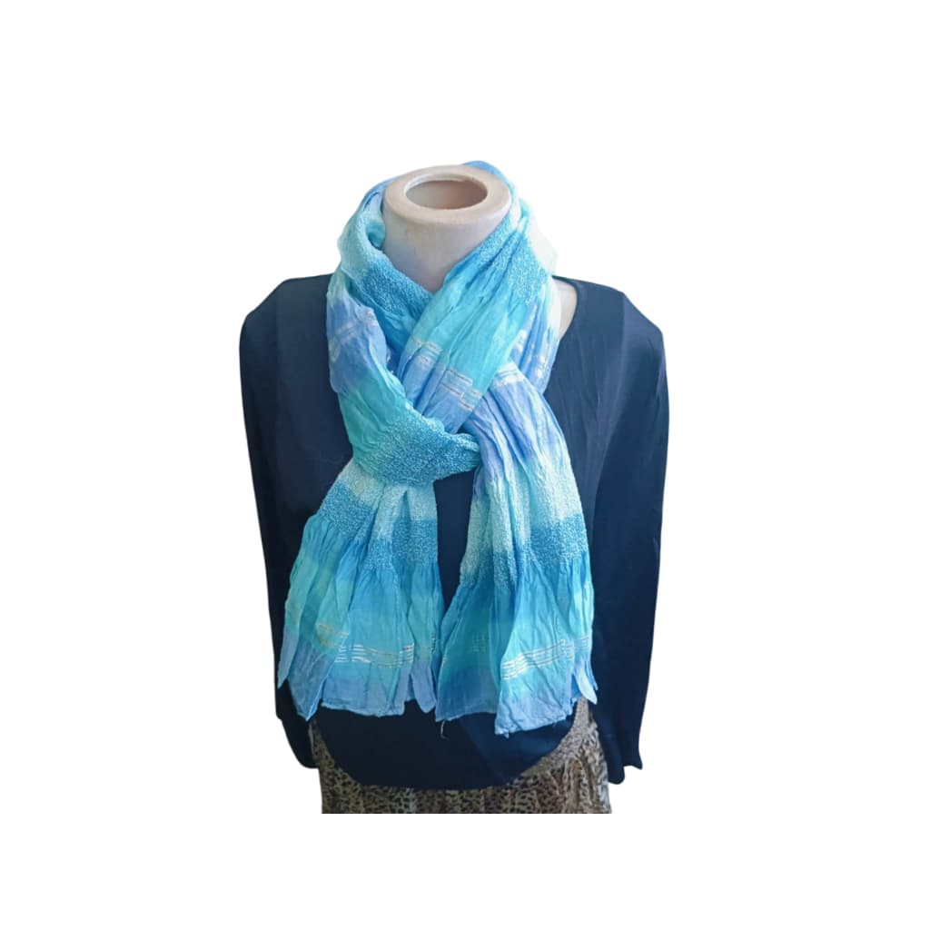 Cachecol feminino clássico com estampa de chiffon e ornamentos