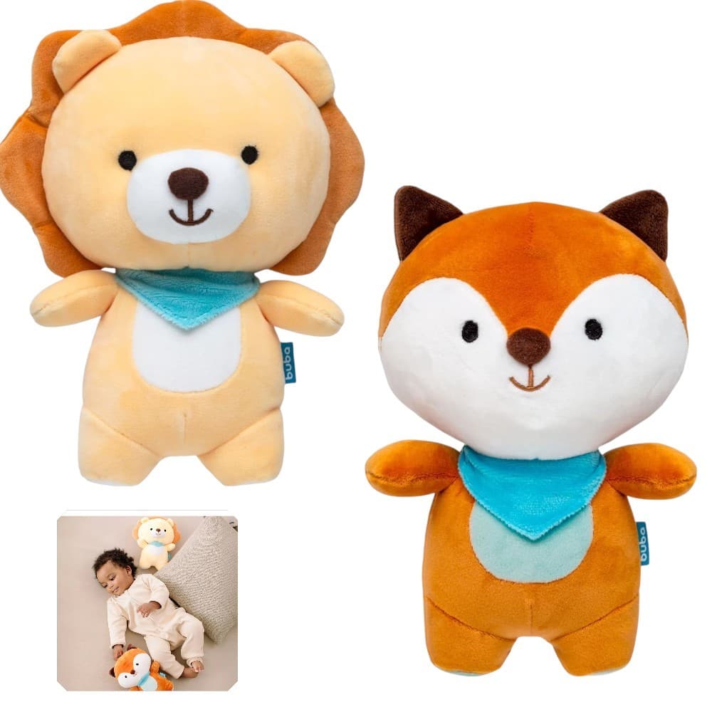 Pelúcia Infantil Hipoalergênica Bichinhos Turminha Soft - Buba