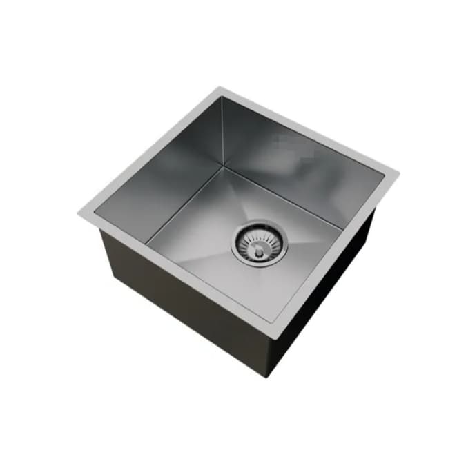 Cuba Pia Cozinha Gourmet Quadrada 35x35 Inox 304 Escovado