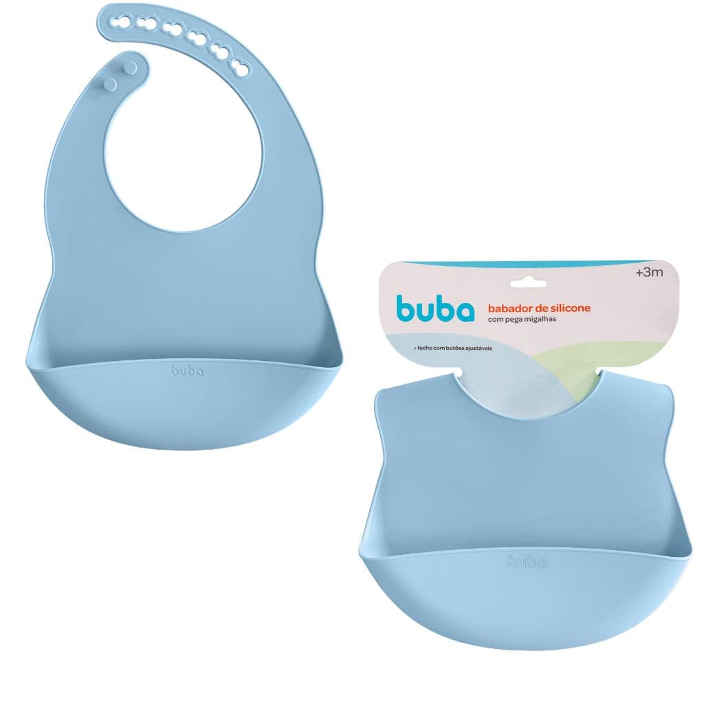 Babador Liso Pega Migalhas Em Silicone - Buba