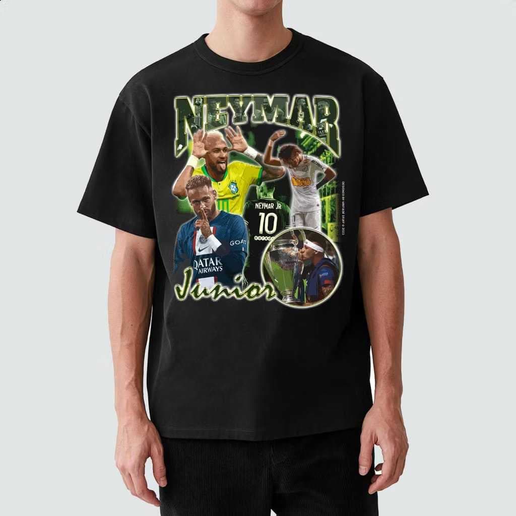 Camiseta Camisa Masculina Neymar Junior Nj Craque Futebol 100% Algodão