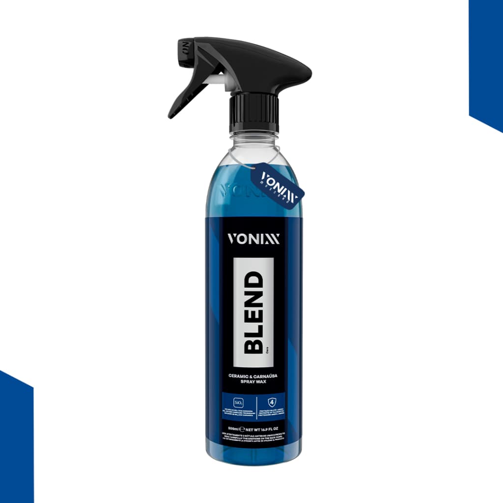 Cera Spray Vonixx Blend Wax Ceramic Carnaúba 500ml – Brilho Profundo e Proteção Hidrofóbica