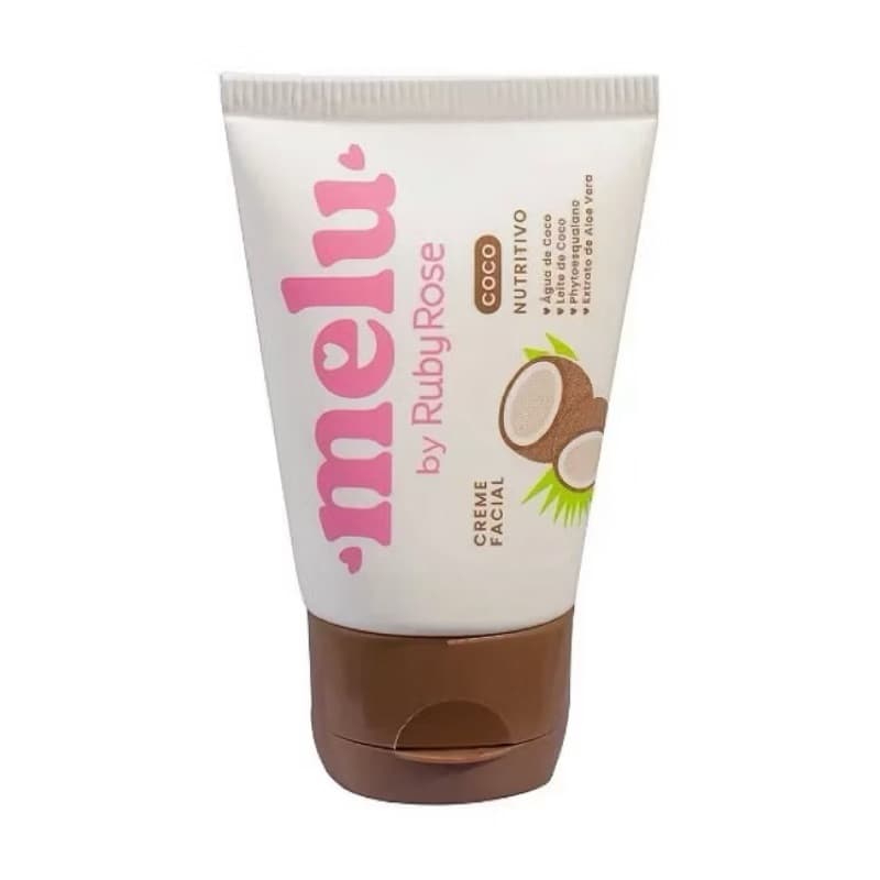 Creme Facial Melu Nutritivo de coco