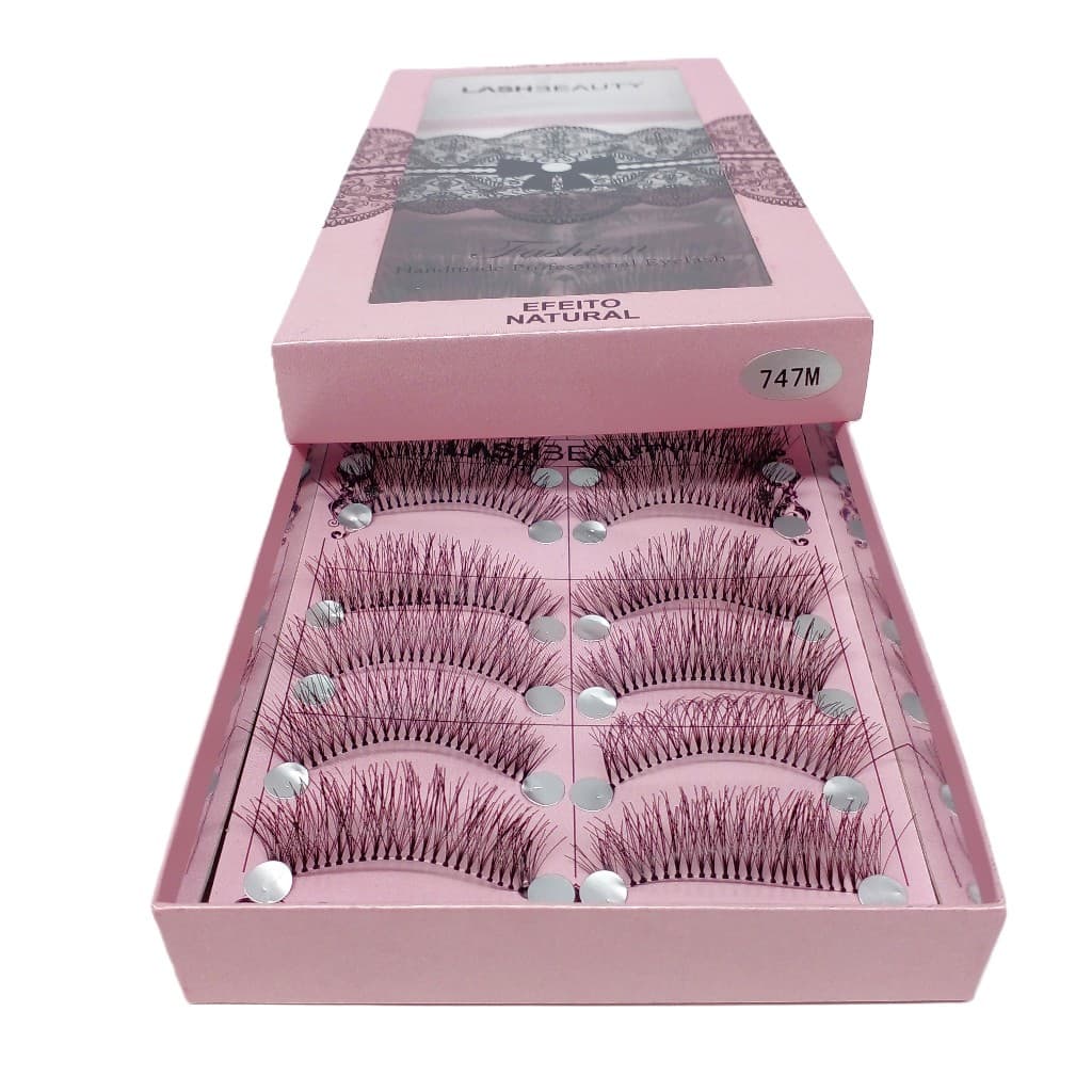 LashBeauty Cílios Postiços CAIXA com 10 Pares Efeito Natural *Escolher Variação* SQ3317