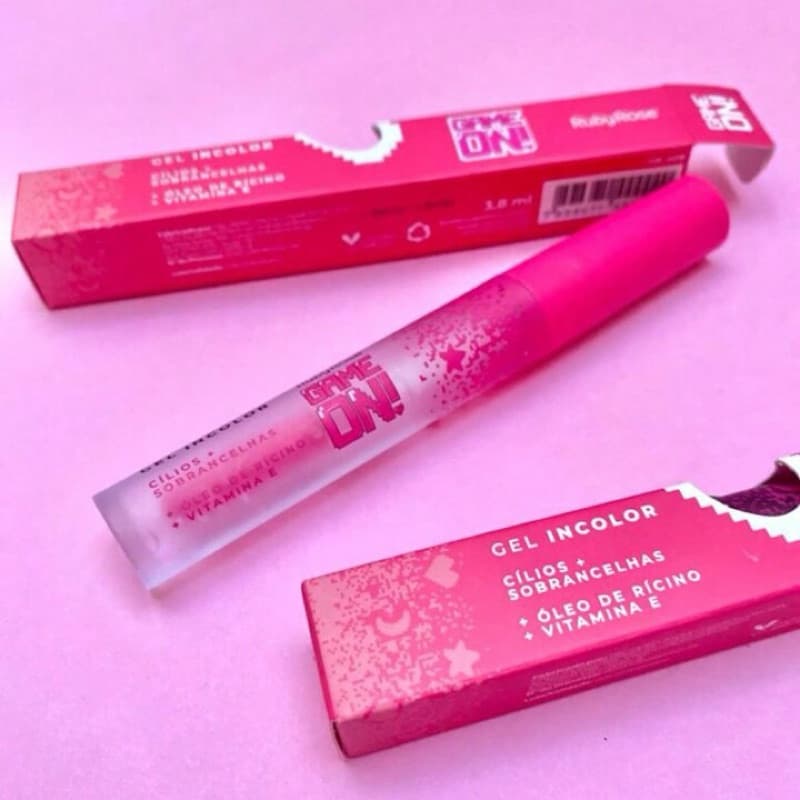 Gel Para Cílios e Sombracelhas Incolor Com Óleo de Rícino e Vitamina E Ajuda no Crescimento e Fortalecimento dos Cílios