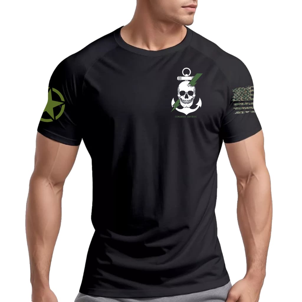 Camiseta Dry Fit Original Muscle Fit Masculina Comandos Anfíbios