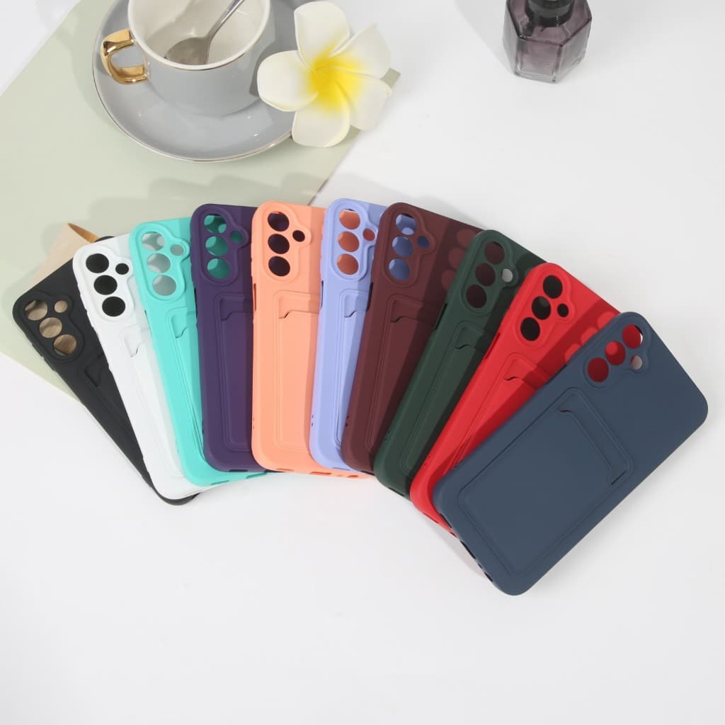 Capa Capinha de Celular Porta Cartão Para Samsung A55 S20FE S21FE S23FE S24FE A52 A53 A72 A73