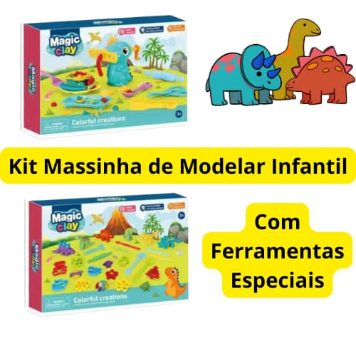 KIT MASSINHA DE MODELAR INFANTIL