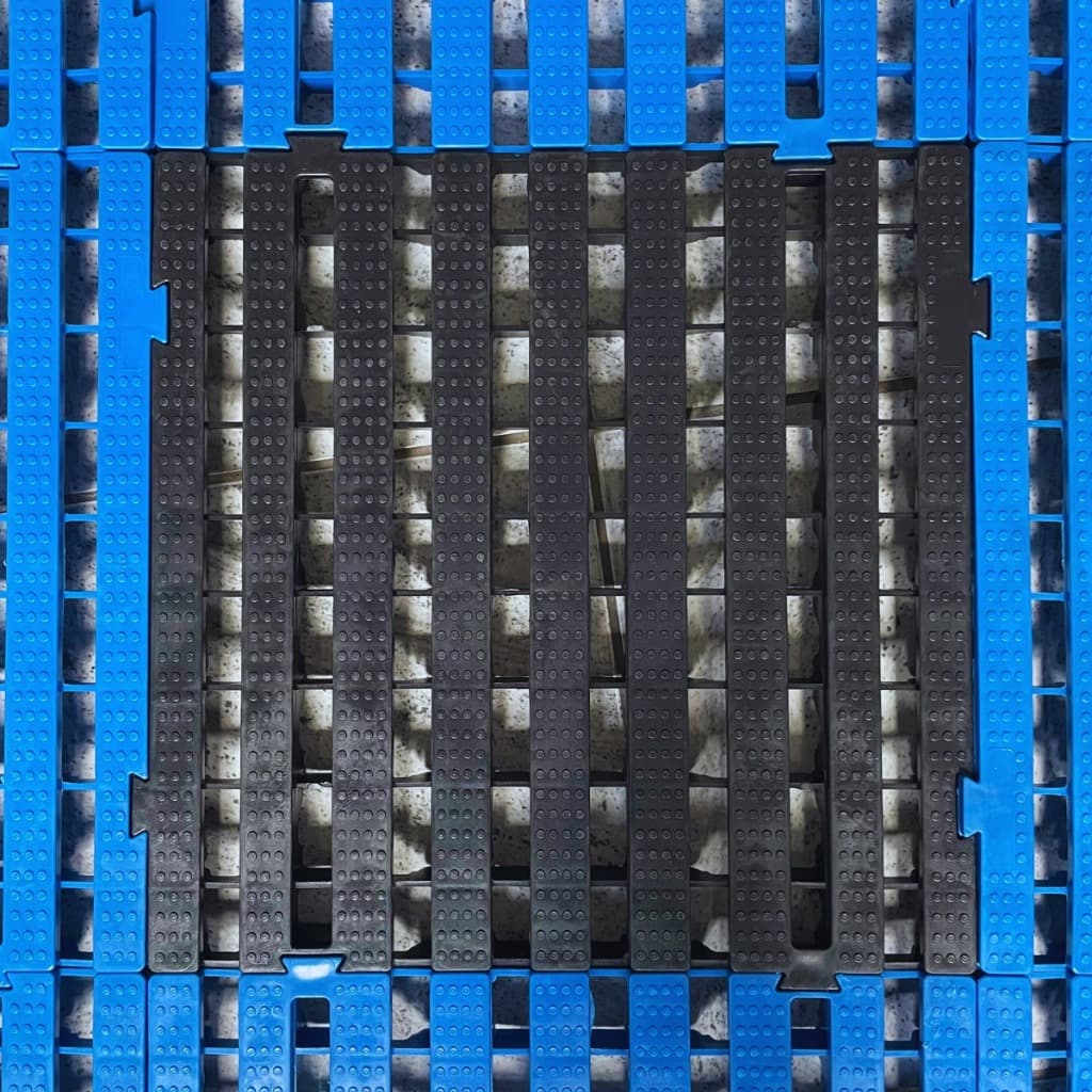 10 Pallet Palete Piso 50x50 Deck Estrado Plastico Preto