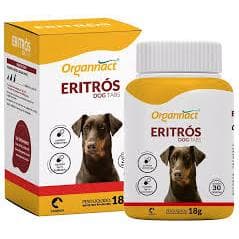 Suplemento Organnact Eritrós Dog Tabs Para Cães 18g 30 Tabs - INDICADO PARA ANEMIAS