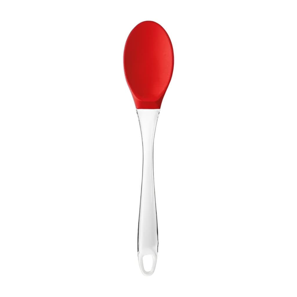 Colher De Silicone Cabo Acrílico Vermelha Uz
