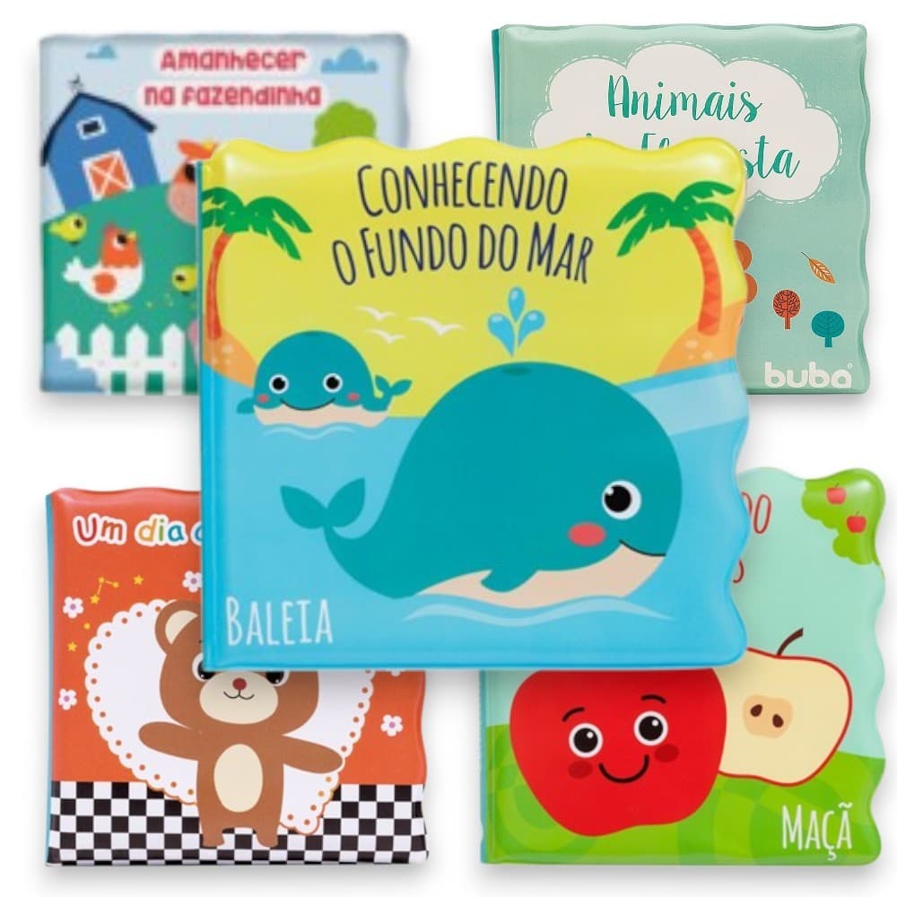 Livrinho Educativo Brinquedo De Banho Bebê Menino Menina Buba original
