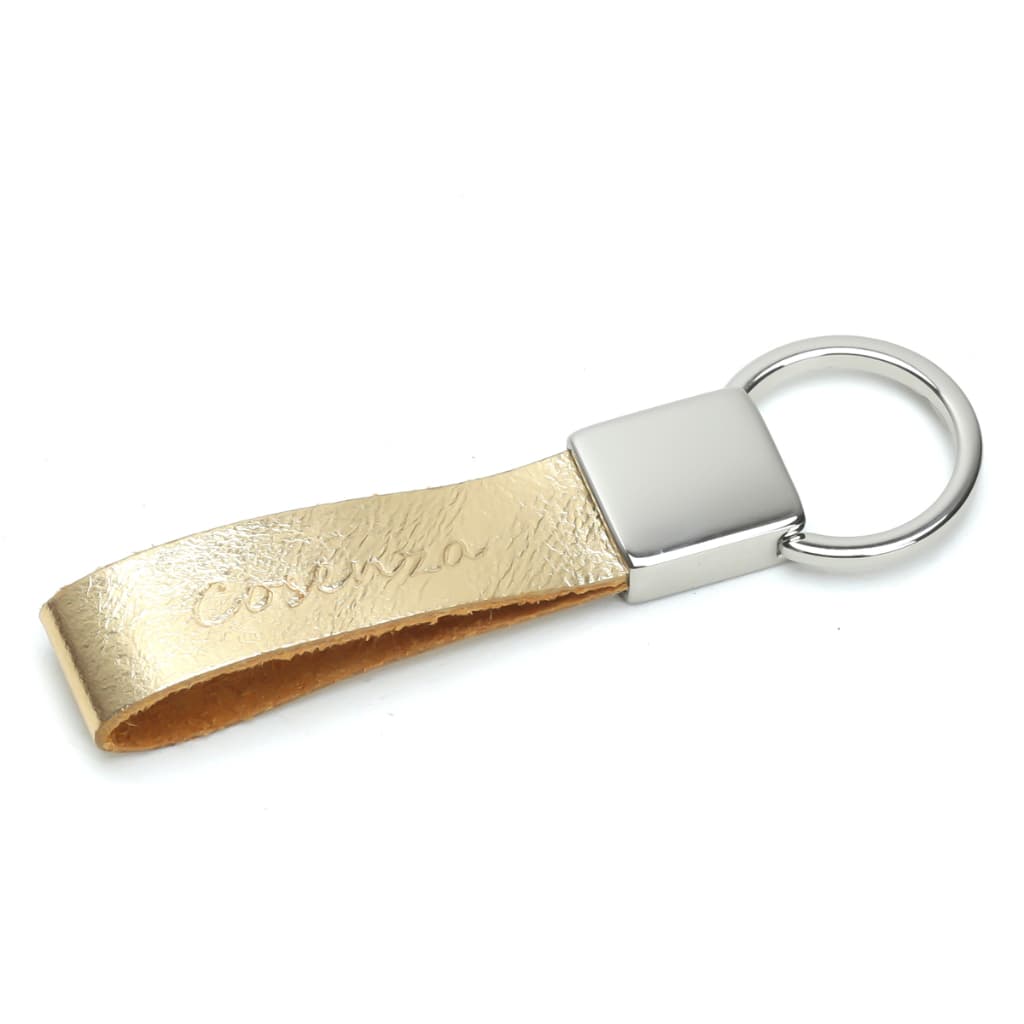 Chaveiro Feminino Com Argola Rebatível E Tira Em couro