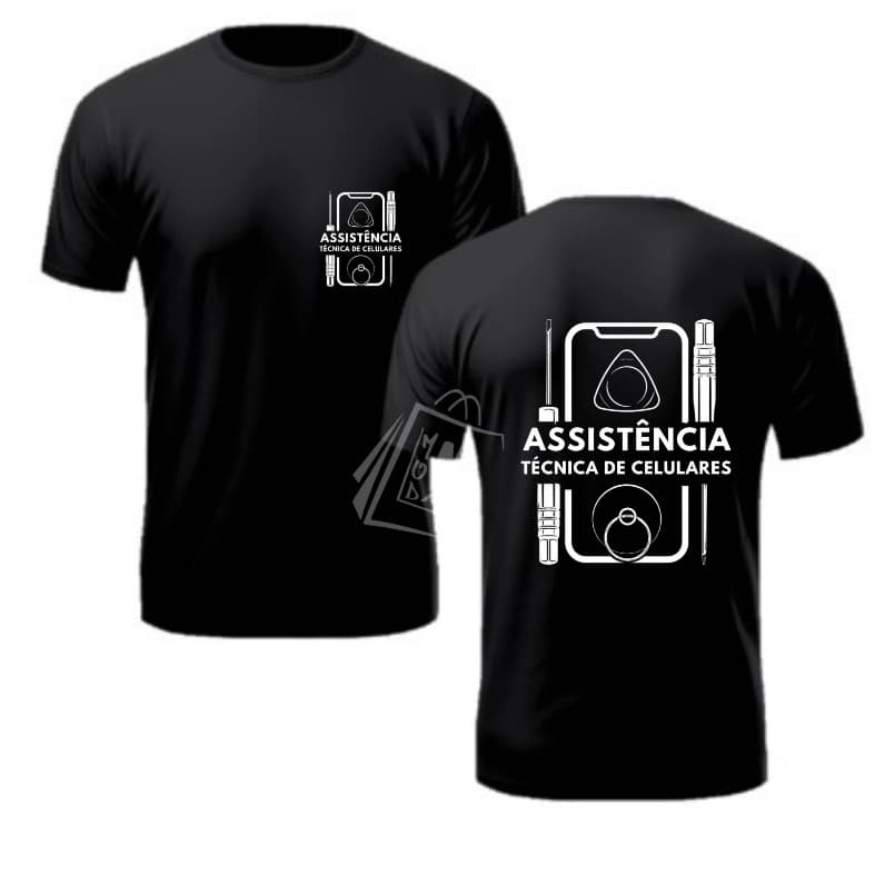 Camiseta Assistência Técnica Celular Eletrônicos Uniformes Eletrônicos