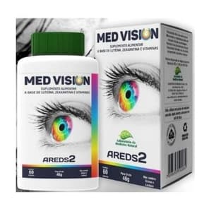 Suplemento Med Vision (Areds 2) - Luteína, Zeaxantina e Vitaminas - 60 Cápsulas