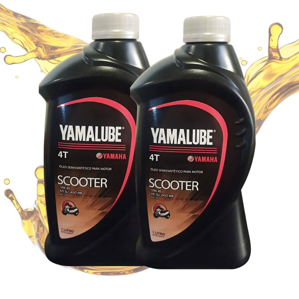 2 Litros de Óleo Yamalube 10W40 Scooter 4T Original Yamaha - XMAX, NMAX, FLUO, NEO