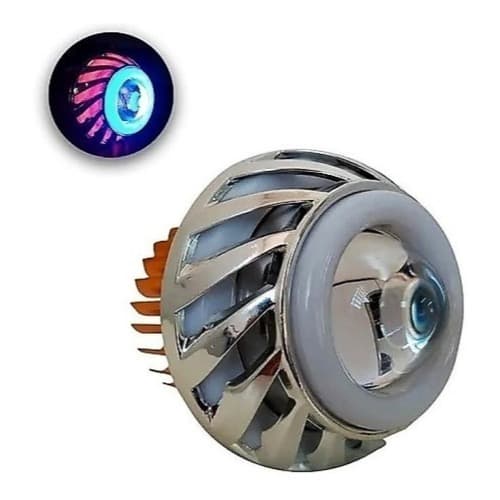 Farol De Led Strobo Projetor Com Olhos Anjo Moto E Carro ENVIO RÁPIDO