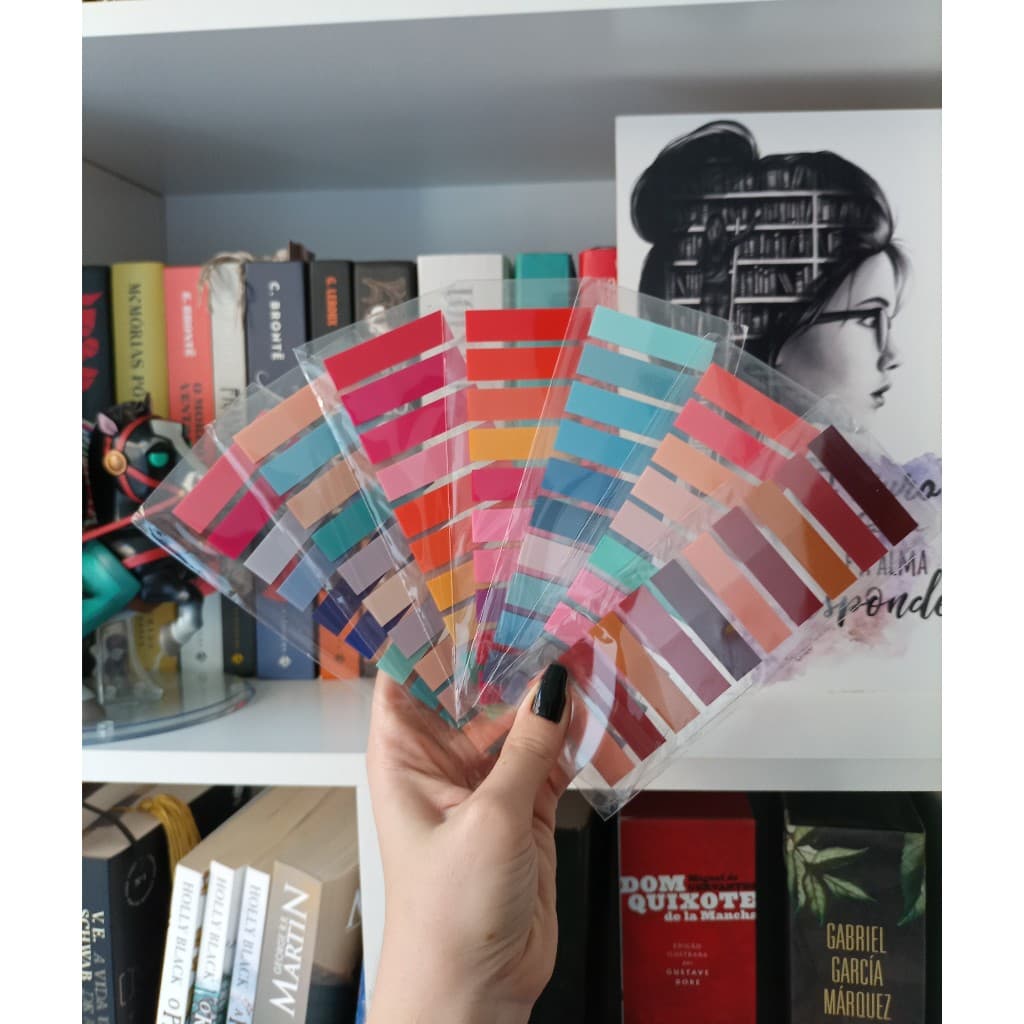 10 ou 20 pacotes post it, flags transparentes coloridas notas adesivas, marcador de livros