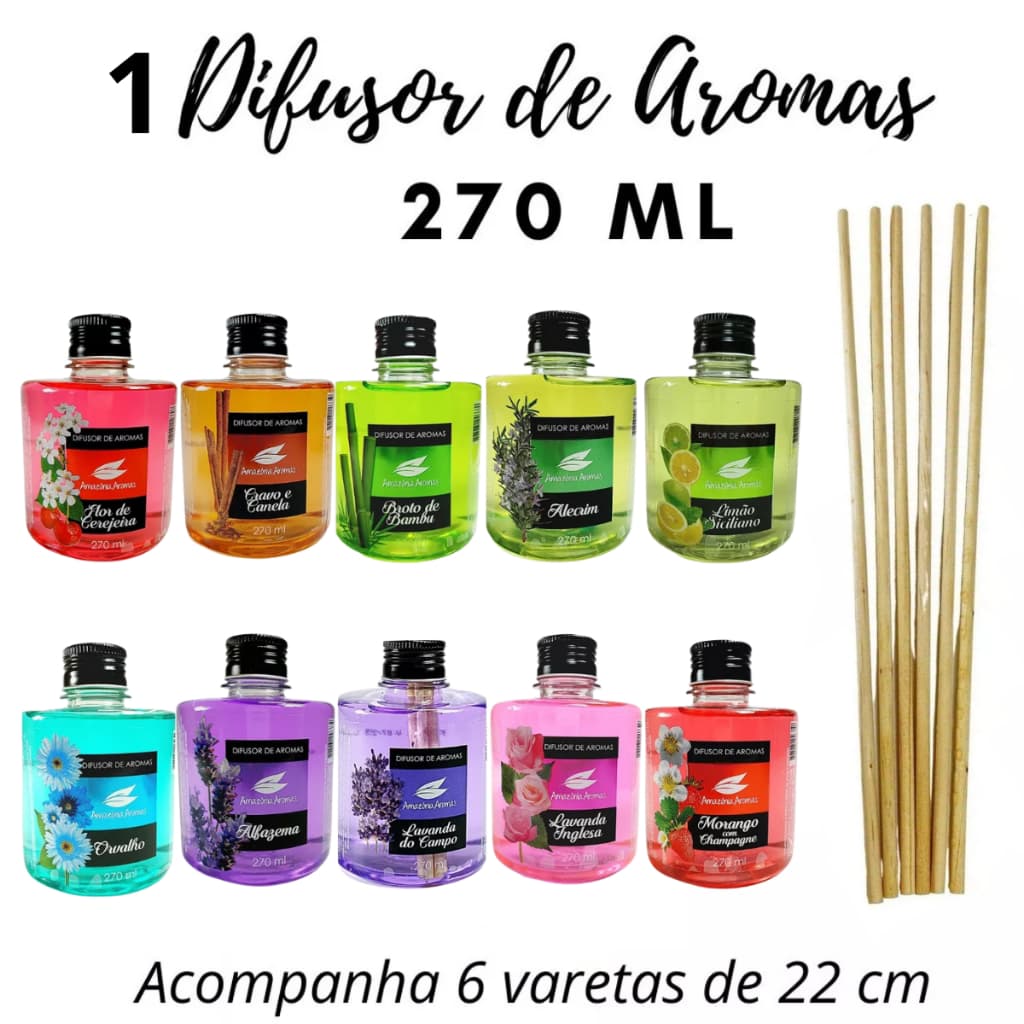 Difusor De Ambientes Aromatizador Perfume Amazônia Cheiro Perfome Casa Sala Escritorio Banheiro Difusor