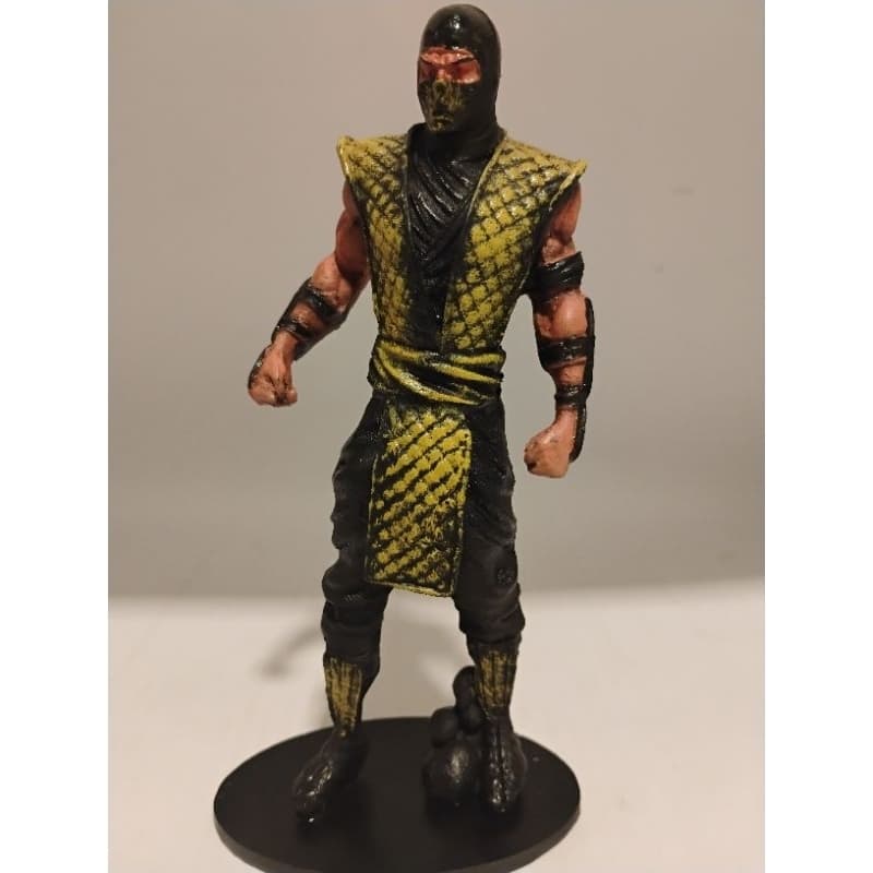 Boneco Scorpions em resina colecionável