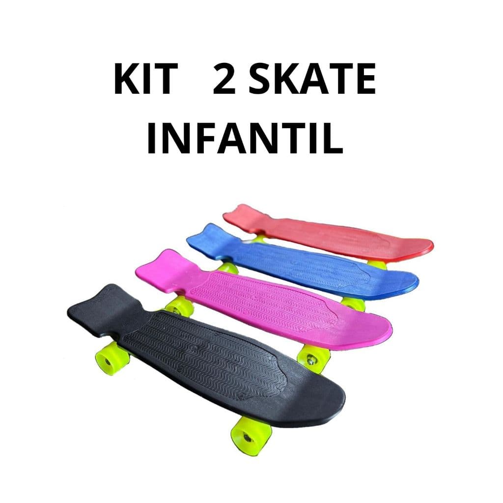 KIT  2 Skate Infantil Radical Leve