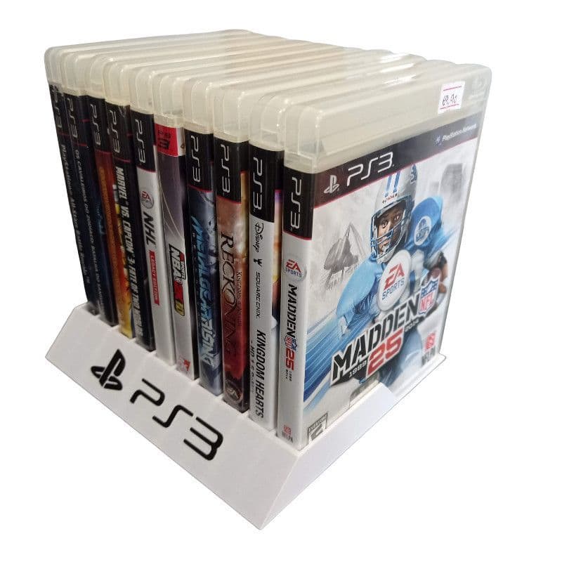Case Suporte Organizador para Jogos CD DVD Playstation PS3 Personalizado!