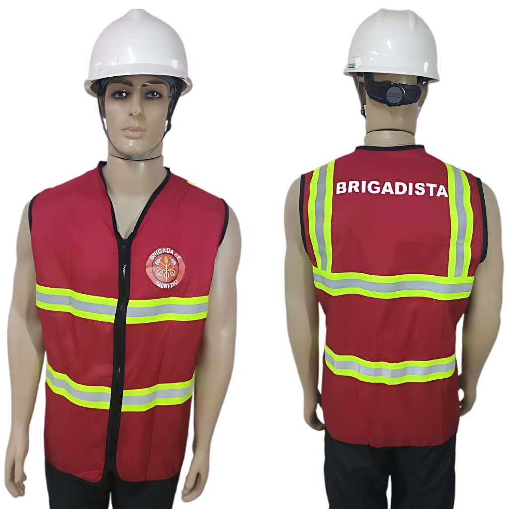 Colete Refletivo Brigada De Incêndio - Alta Visibilidade
