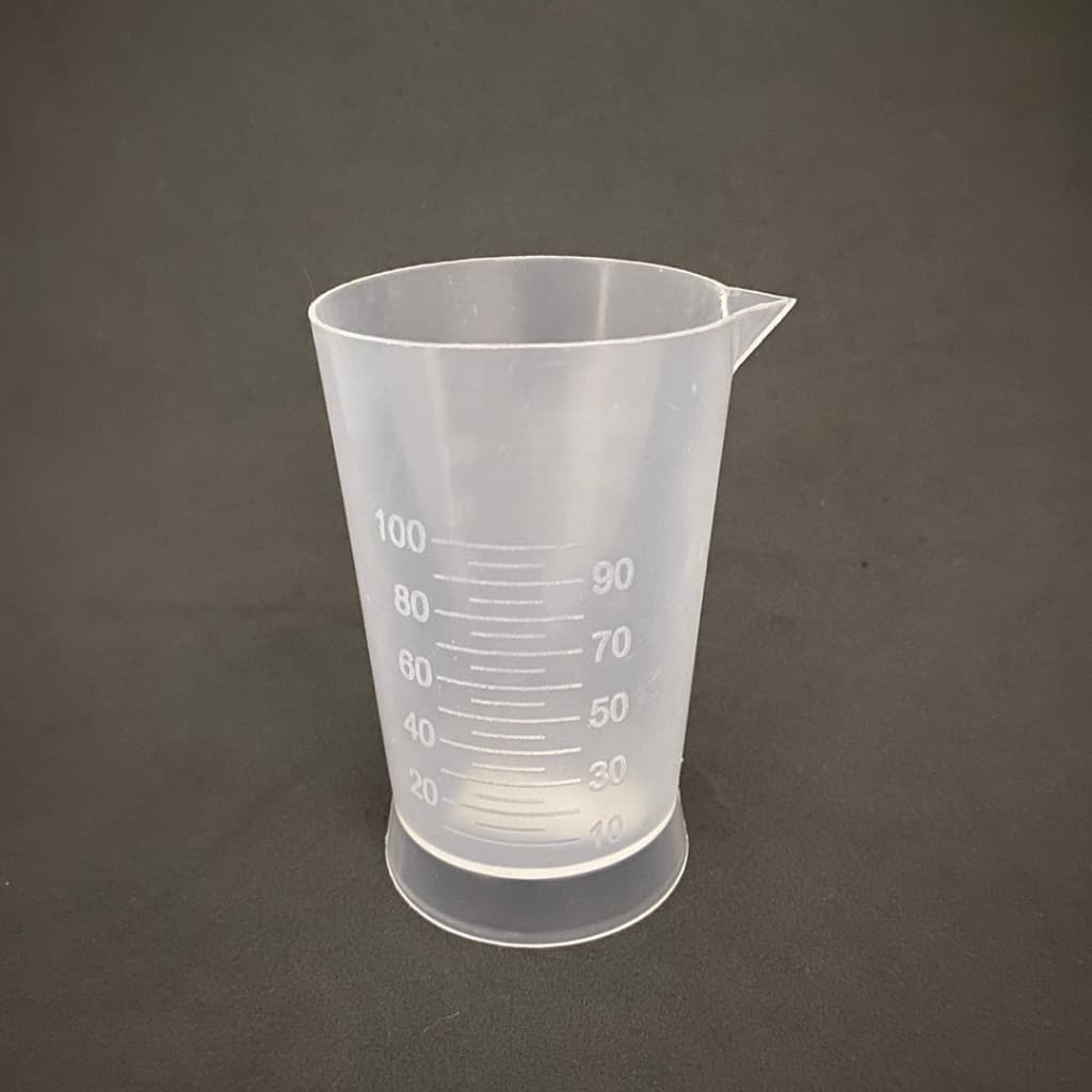 Copo Graduado Plástico  Transparente 100ml Medidor Dosador