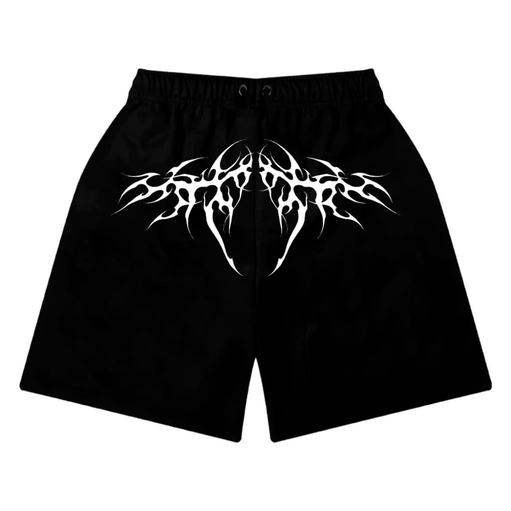 Short Bermuda de Moletom Cyber Tribal Central Ornamento Streetwear