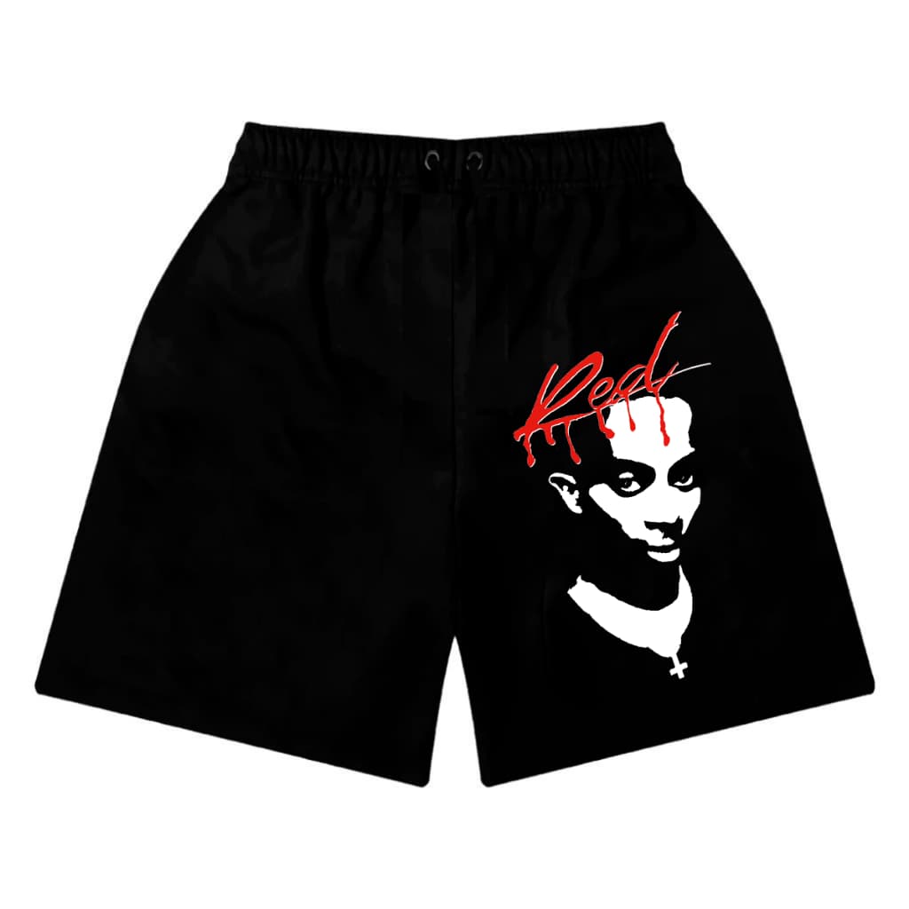 Short Bermuda de Moletom Red Playboi Carti Trap Streetwear