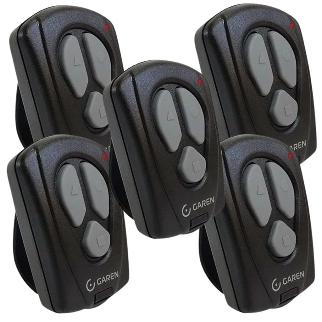 5x Controle Remoto Tx New Garen original Para Portões Eletrônicos 433mhz