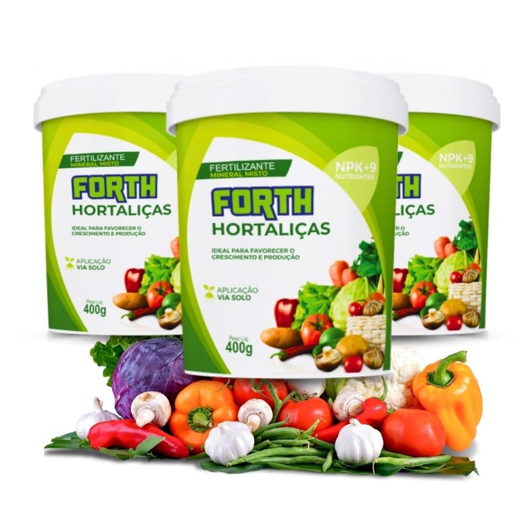 3 Adubo para Hortaliças Forte e Vibrantes 400g