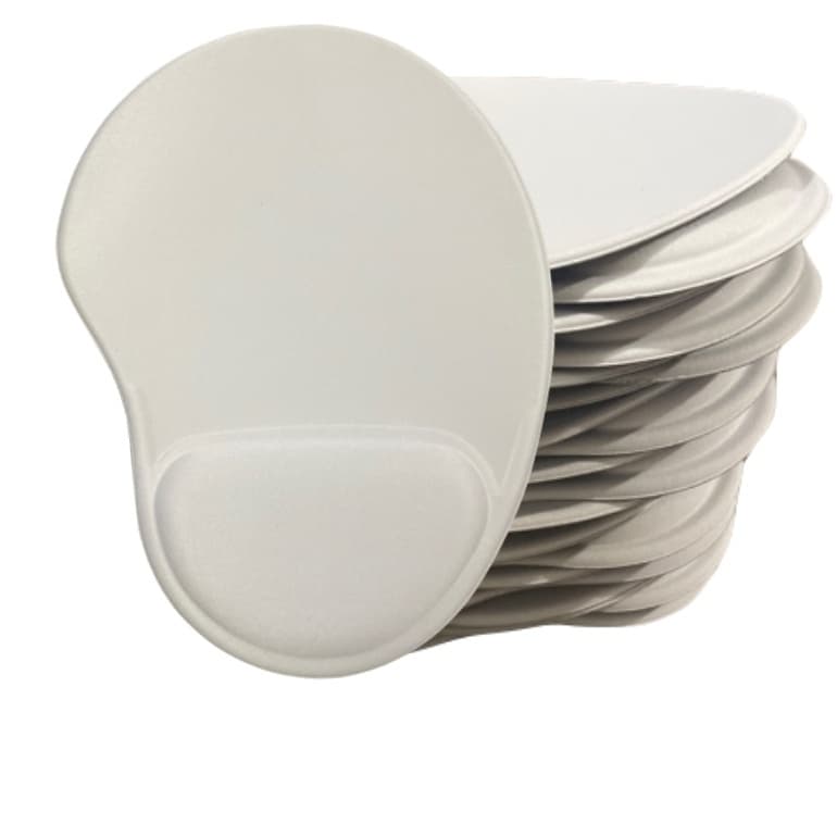35 Mouse pad branco para sublimação modelo ME201 Modelo Gota Conforto Escritório Antiderrapante