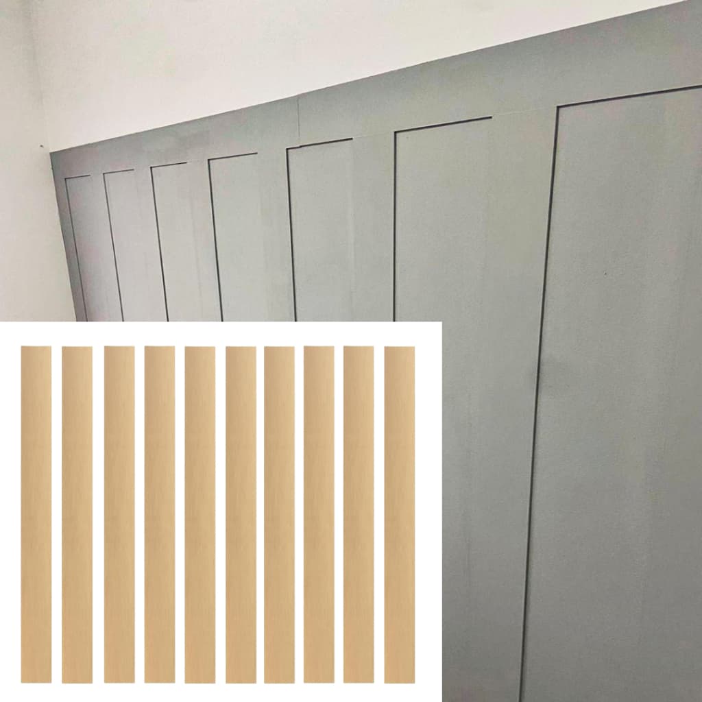 Ripado Chapa RIPA Mdf Cru 3mm Placa 5x120 cm - 20 unidades