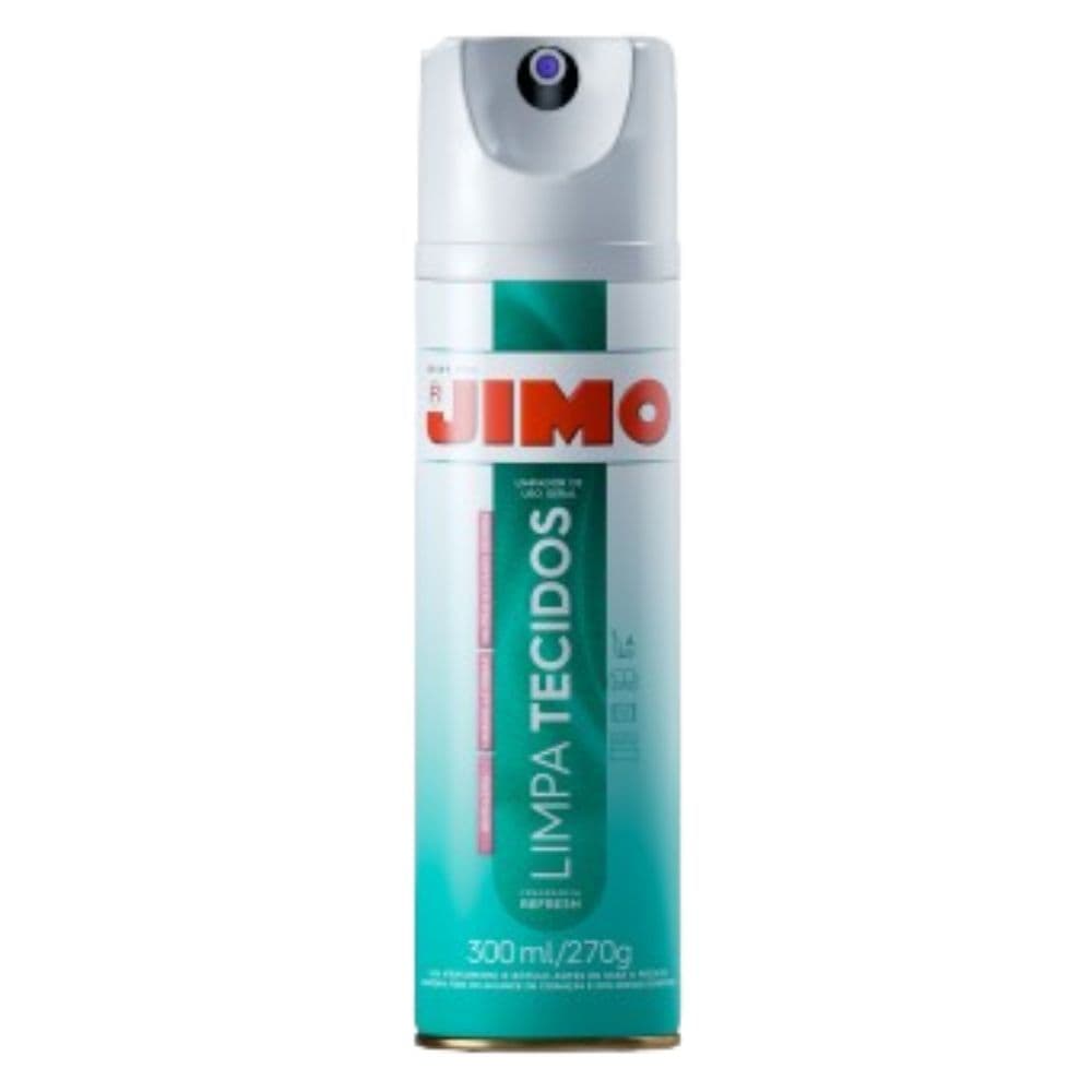 Limpa Estofados À Seco Jimo 300ml Hidrata Revitaliza Protege Limpa Tecidos