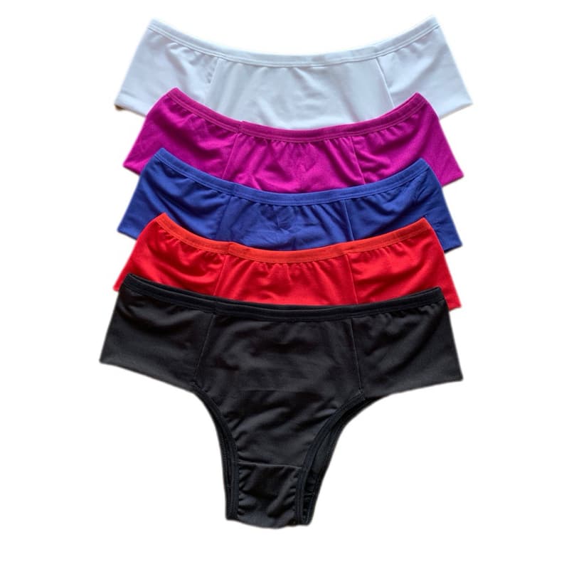 Kit 3 Calcinha Pala Dupla Cintura Alta Segura Barriga Conforto Pós parto