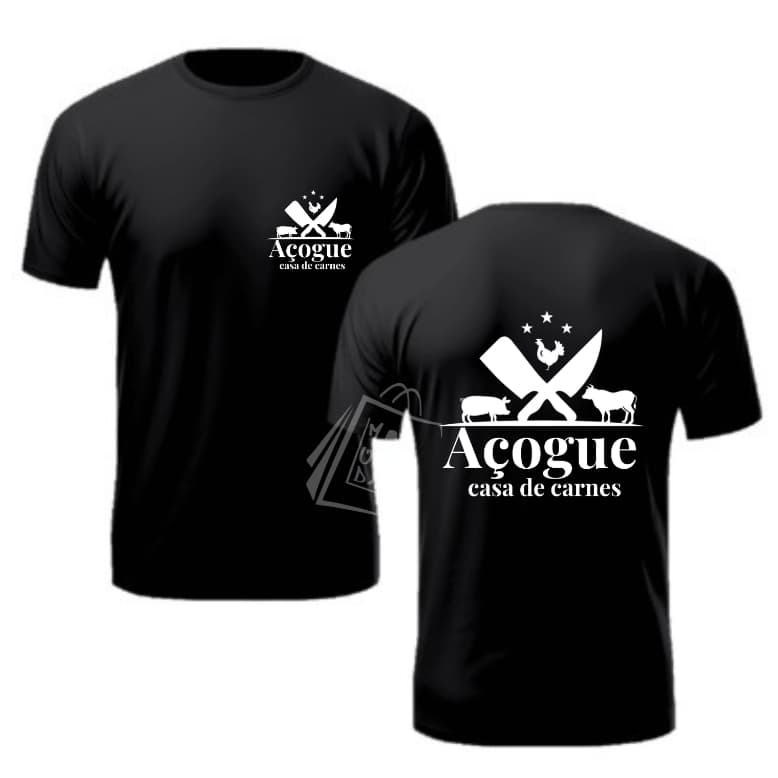 Camiseta Açougue Açougueiro Casa de Carne Trabalho Uniforme Serviço Autônomo