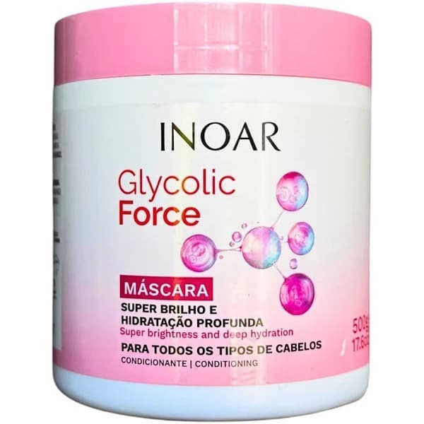 Máscara Capilar Inoar Glycolic Force 500g