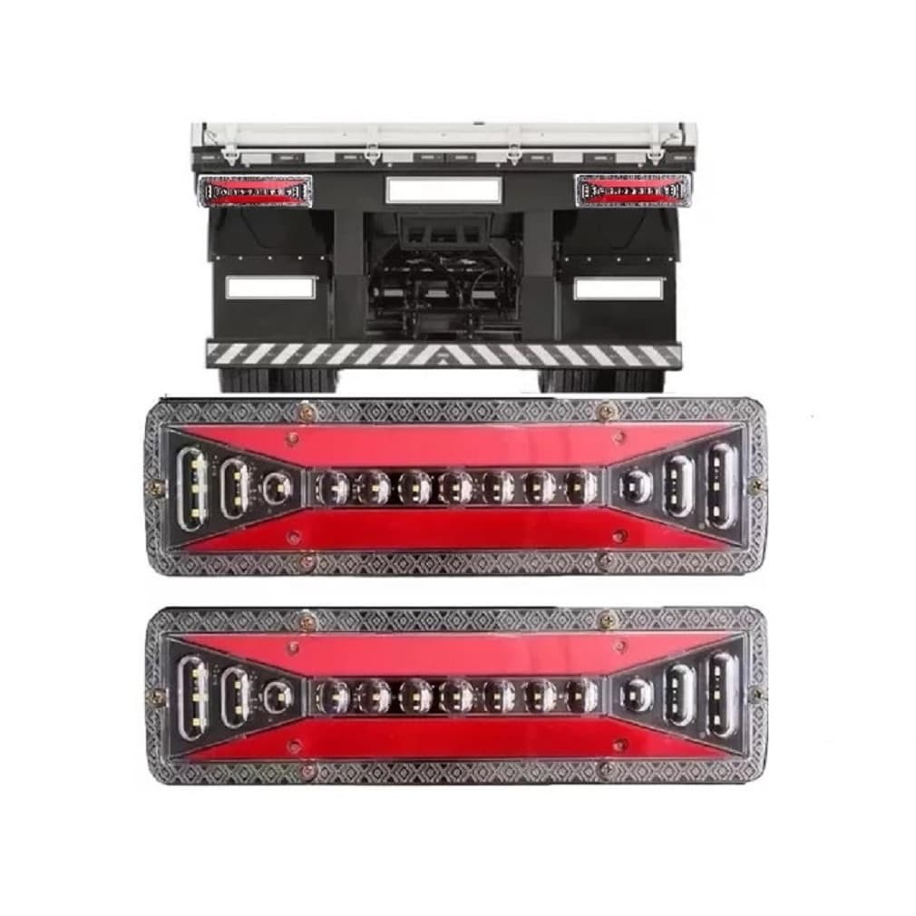 Par Lanterna Traseira Led Sequencial Caminhão Hr 1113 1618 KLX