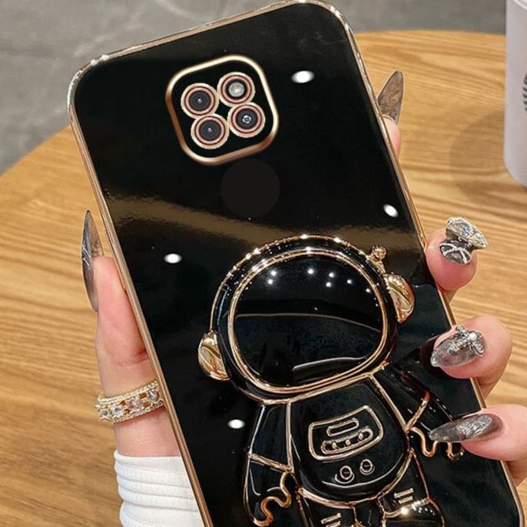 Capa Capinha de Celular Luxuosa com Suporte Astronauta para Moto G8 PLAY G9 PLAY