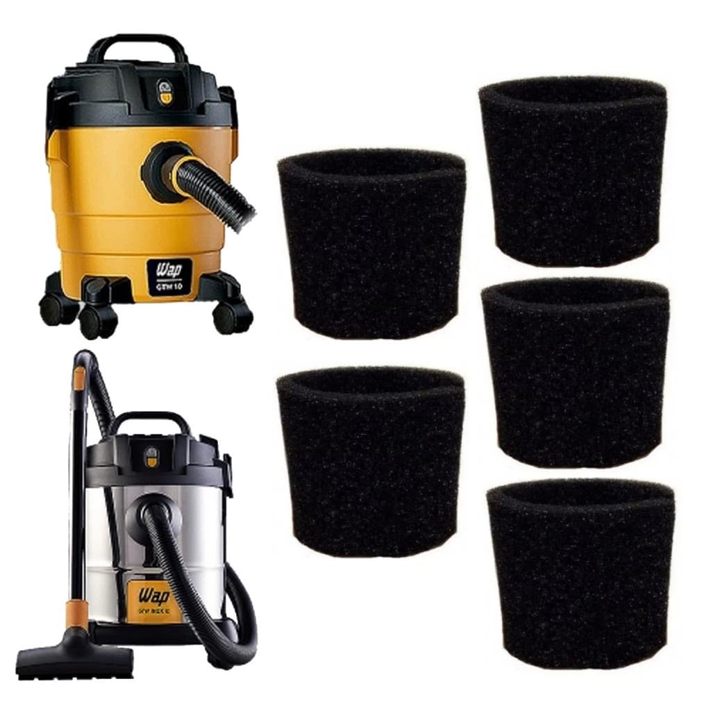 5 Unidades Filtro De Espuma Aspirador Wap Gtw Inox 10/12/20 Biovac 10