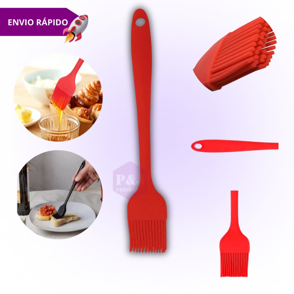 Pincel De Silicone Culinário para Cozinha Churrasco Molhos Assados Pães Torradas Molhos Grelhados