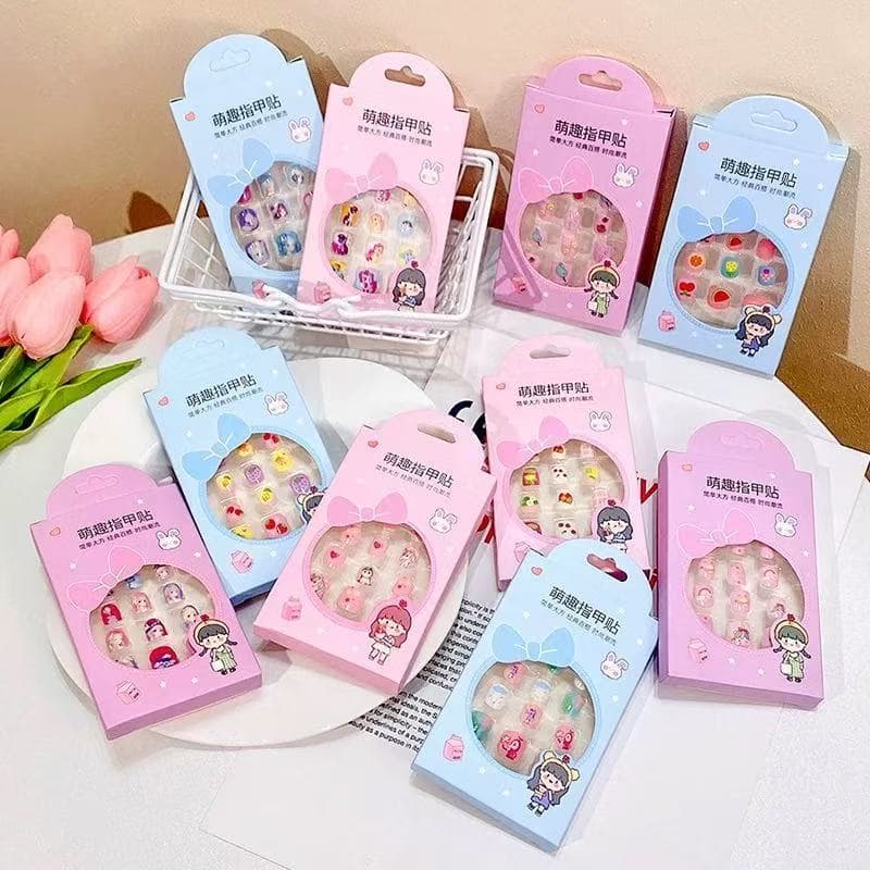 Kit Até 144 Unhas Infantil Postiças Para Criancas kids