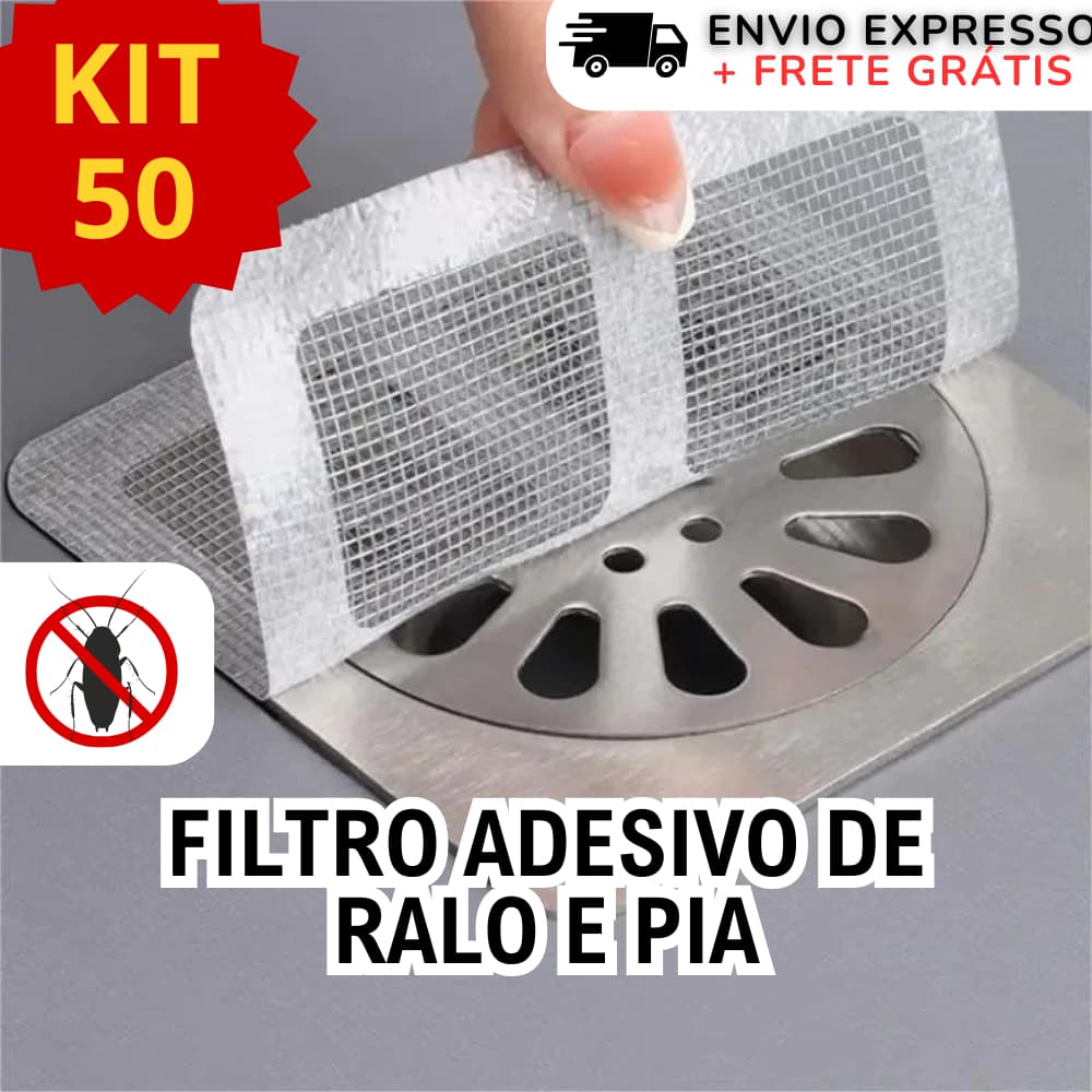 Tela Protetora Filtro Adesivo Para Ralo de Banheiro Cozinha Quintal Coletor De Cabelo Contra Insetos