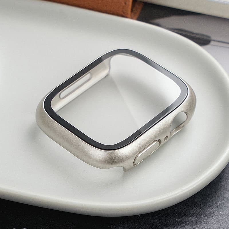 Capa Bumper Pelicula 3d Temperado Compatível Smartwatch 41 45 mm